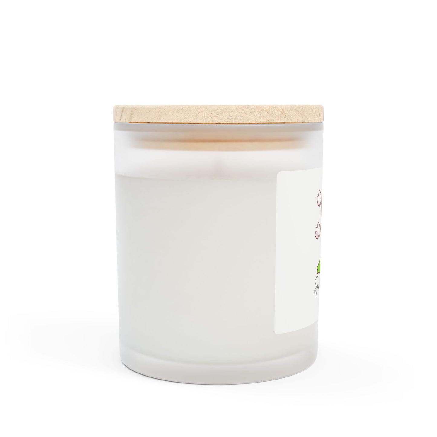 Spend Time With Me Frosted Candle