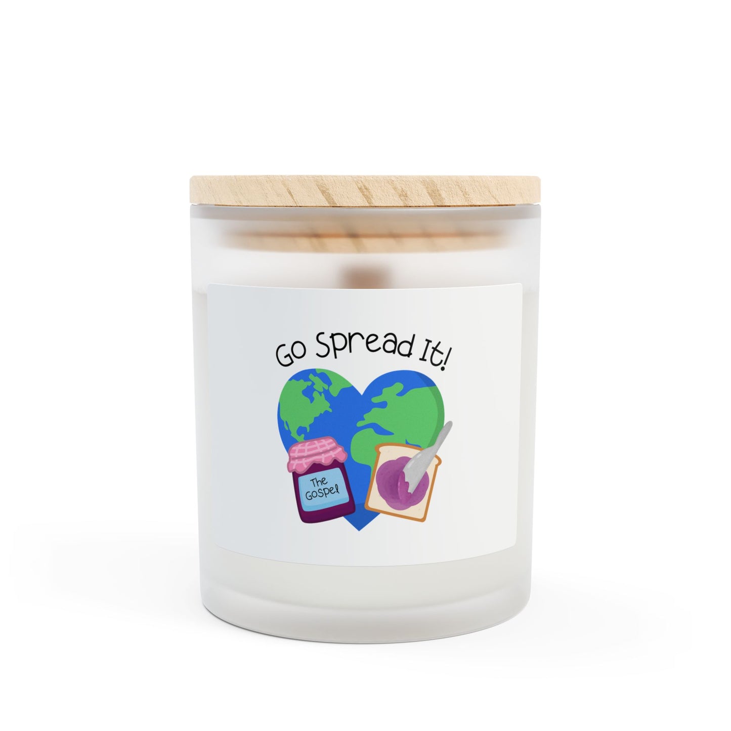 Go Spread It! Frosted Candle