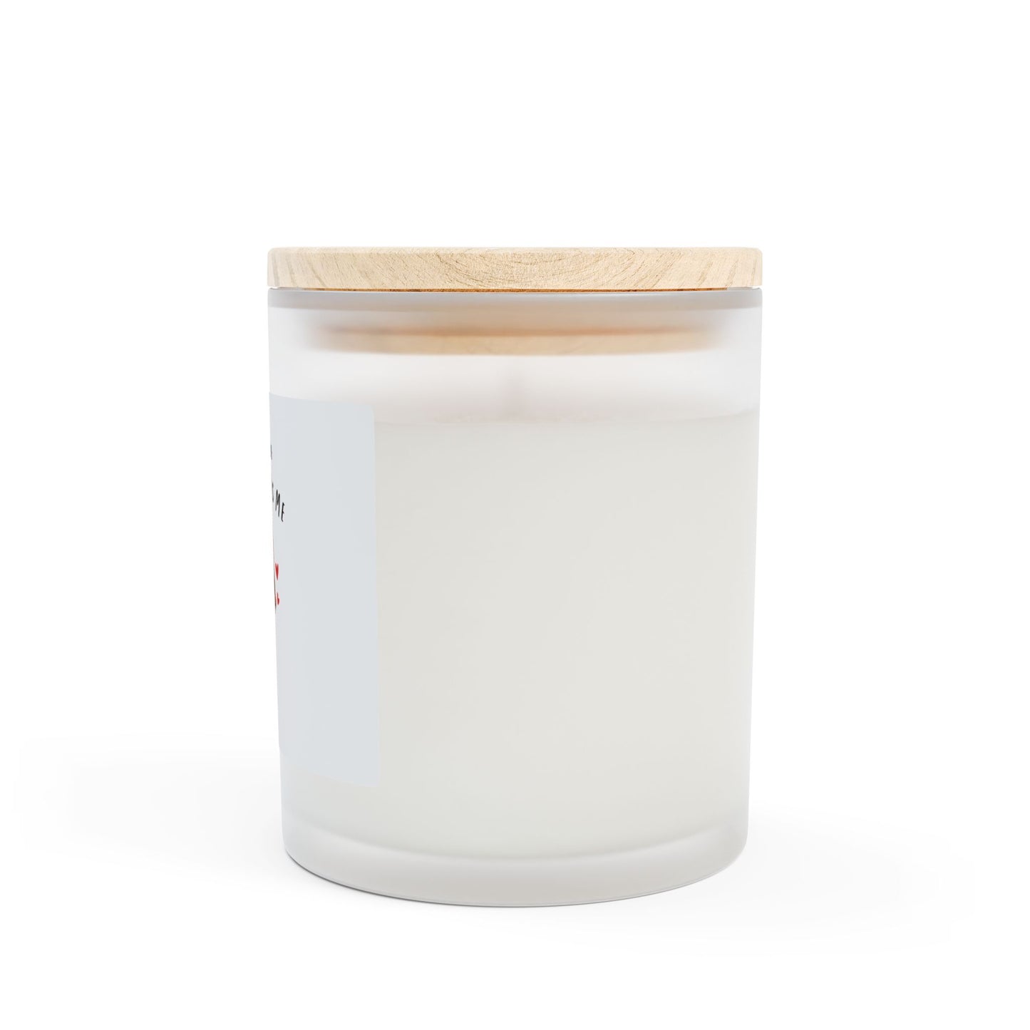 Jesus Loves Me Frosted Candle
