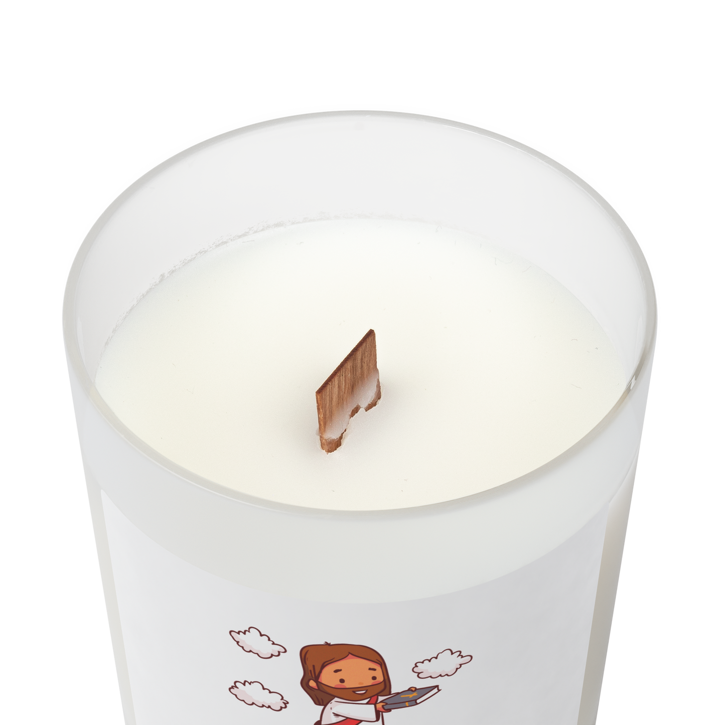 Spend Time With Me Frosted Candle
