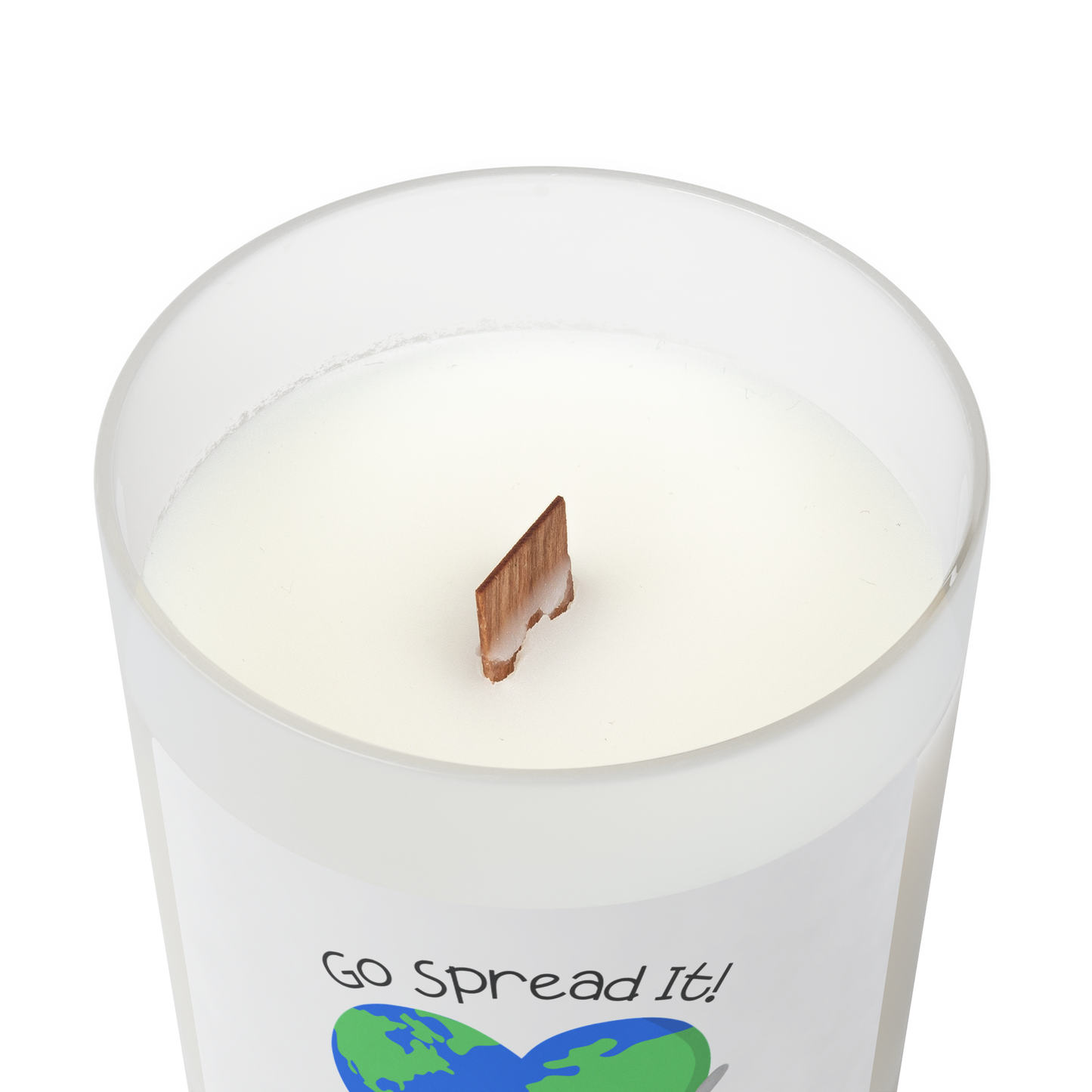 Go Spread It! Frosted Candle