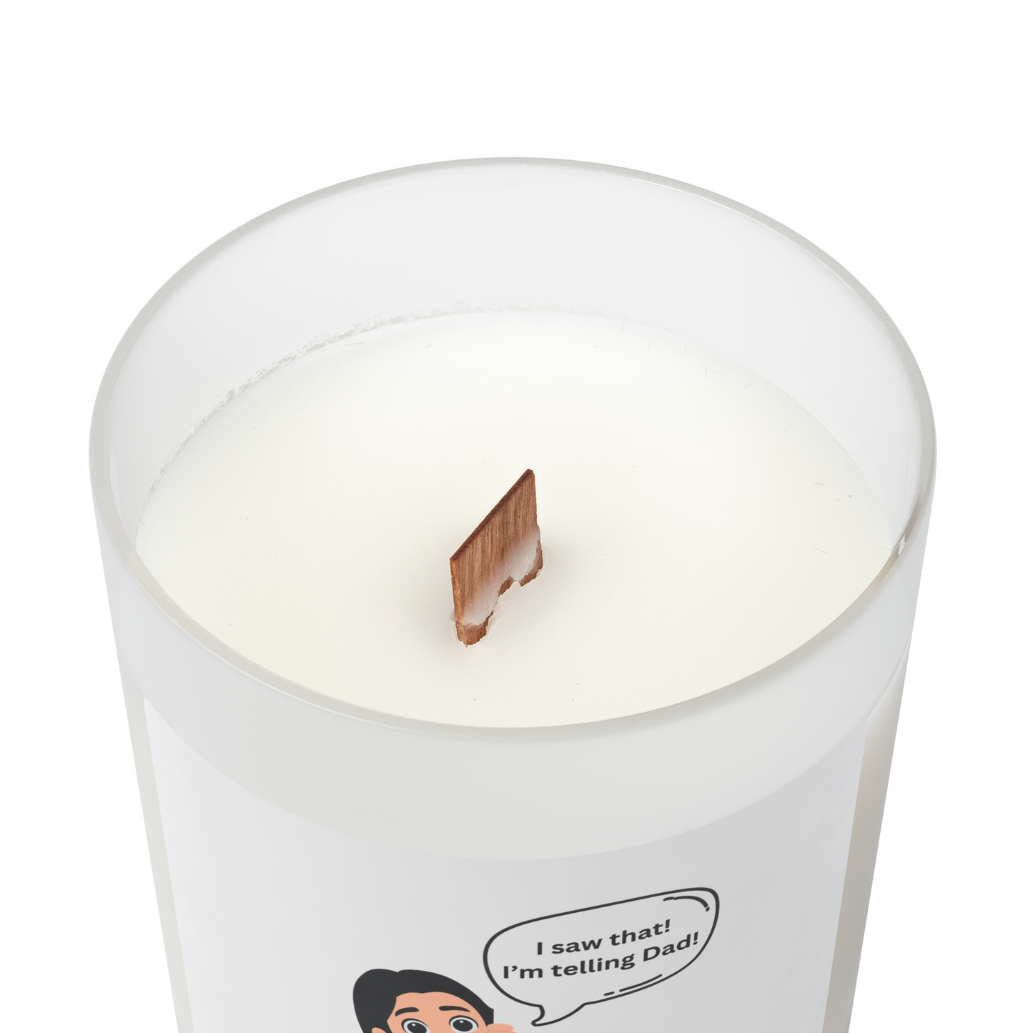 I saw That! Frosted Candle
