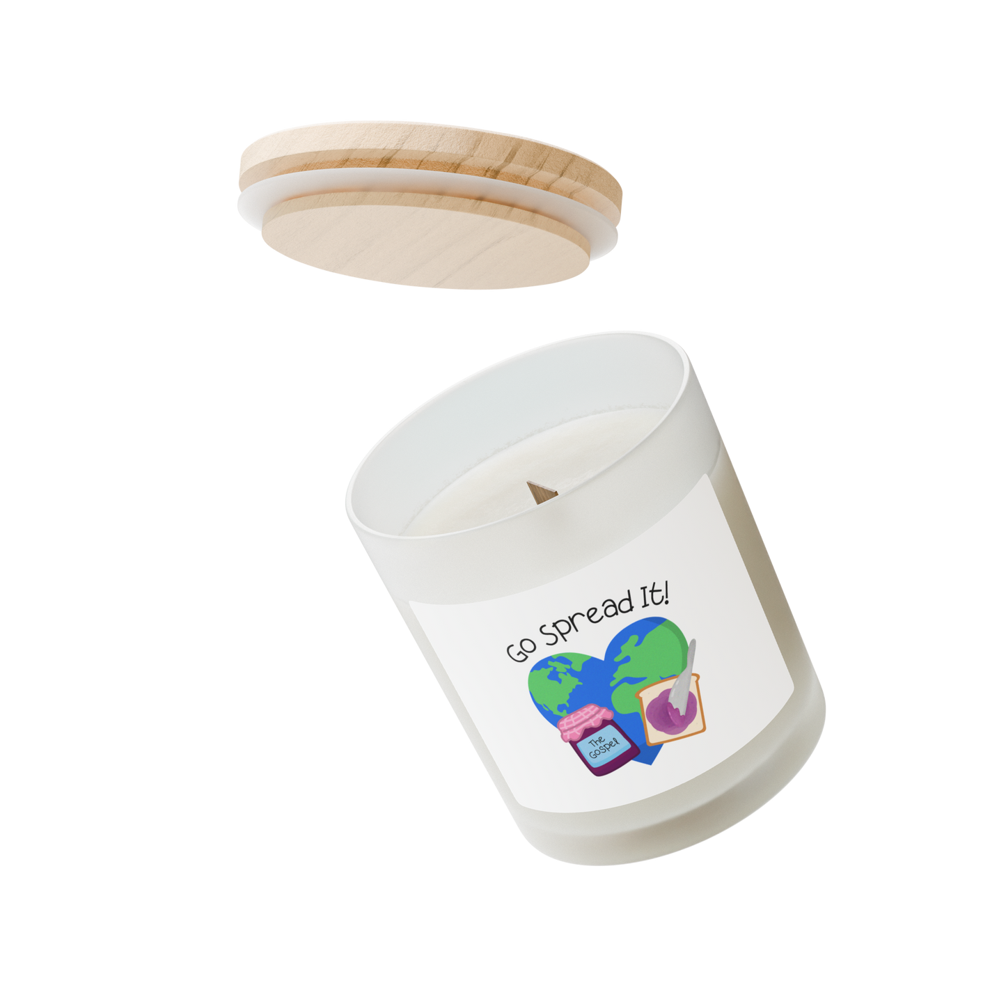 Go Spread It! Frosted Candle