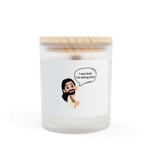 I saw That! Frosted Candle