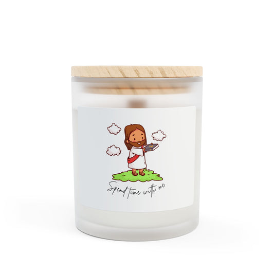 Spend Time With Me Frosted Candle